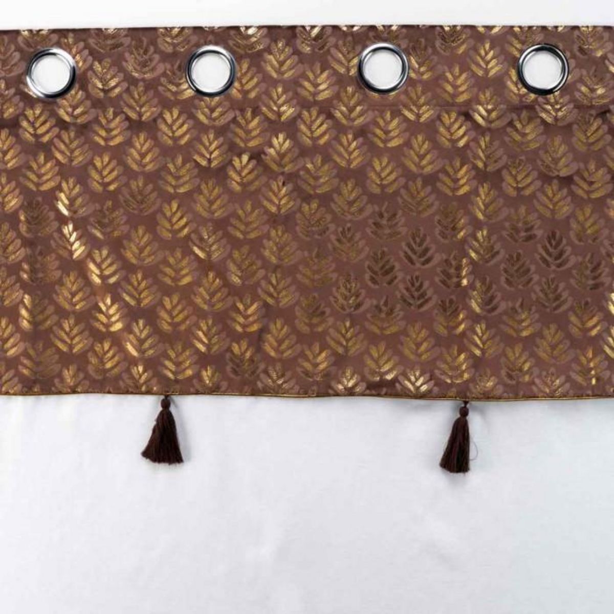 Paris Prix Rideau Voilage à Œillets  Evie  140x240cm Choco