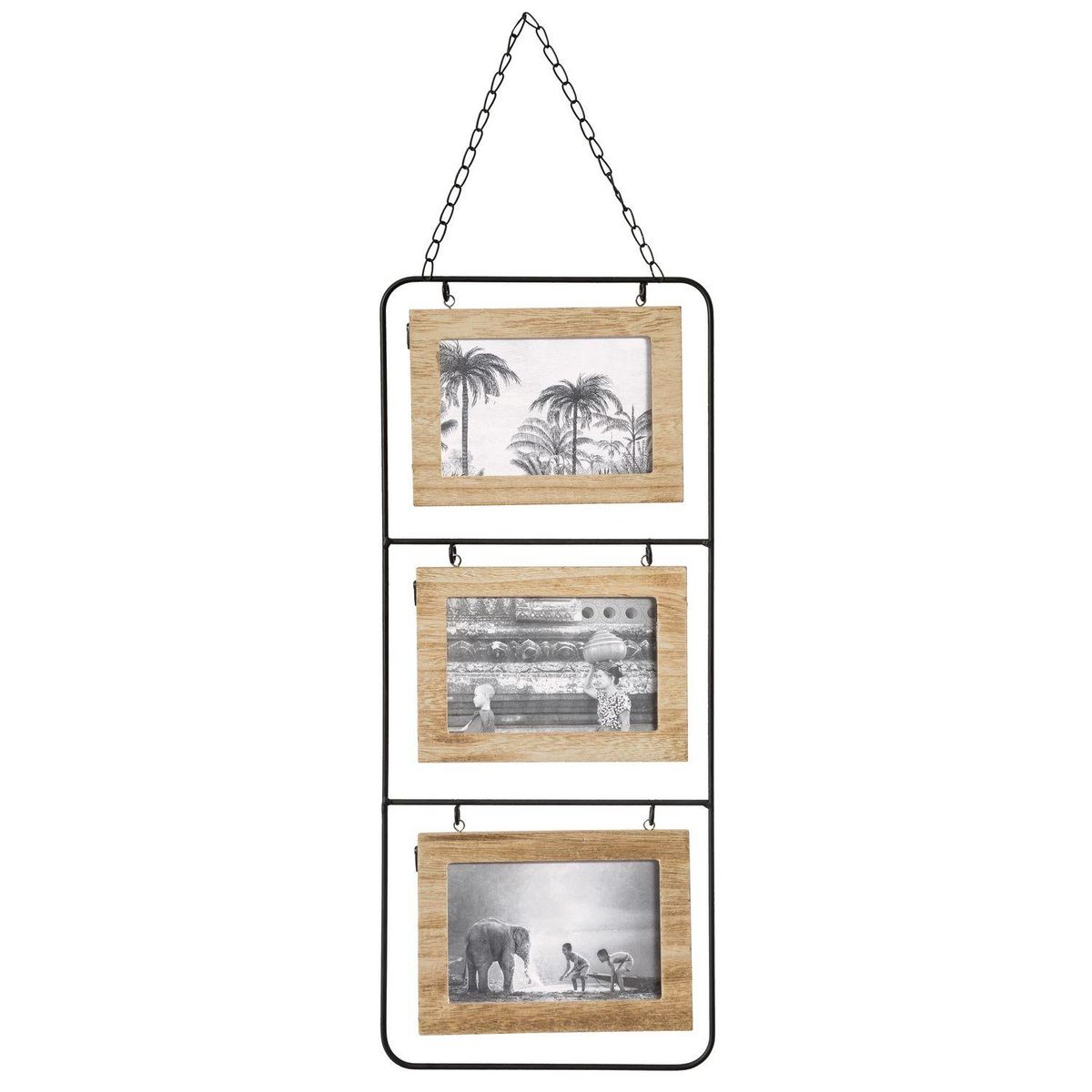 ATMOSPHERA Pêle-mêle ethnique Nomad - 6 Photos - Noir