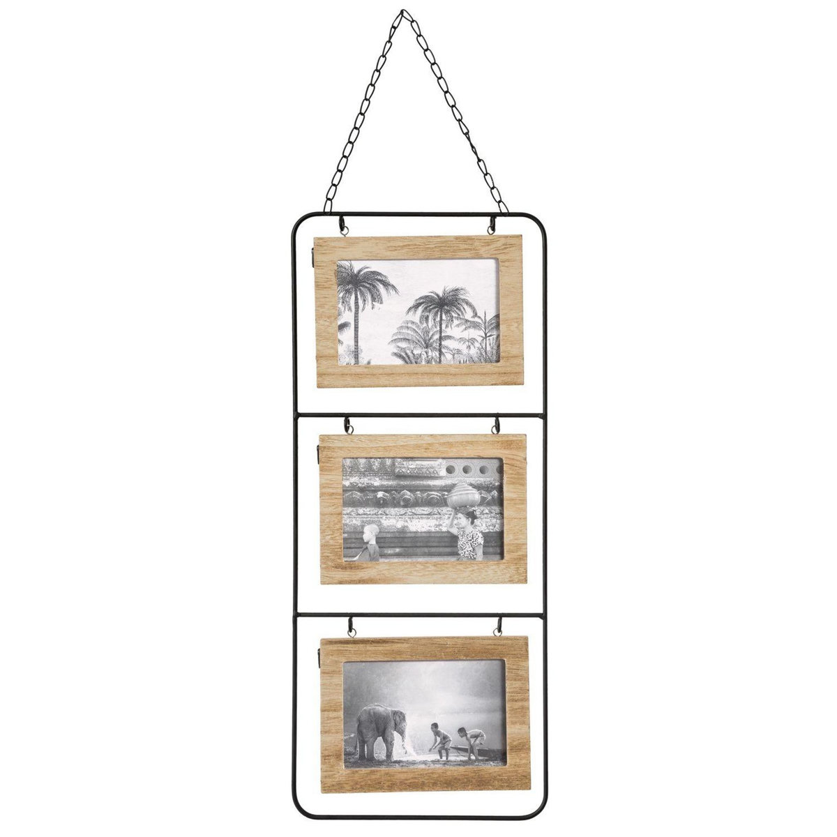 ATMOSPHERA Pêle-mêle ethnique Nomad - 6 Photos - Noir