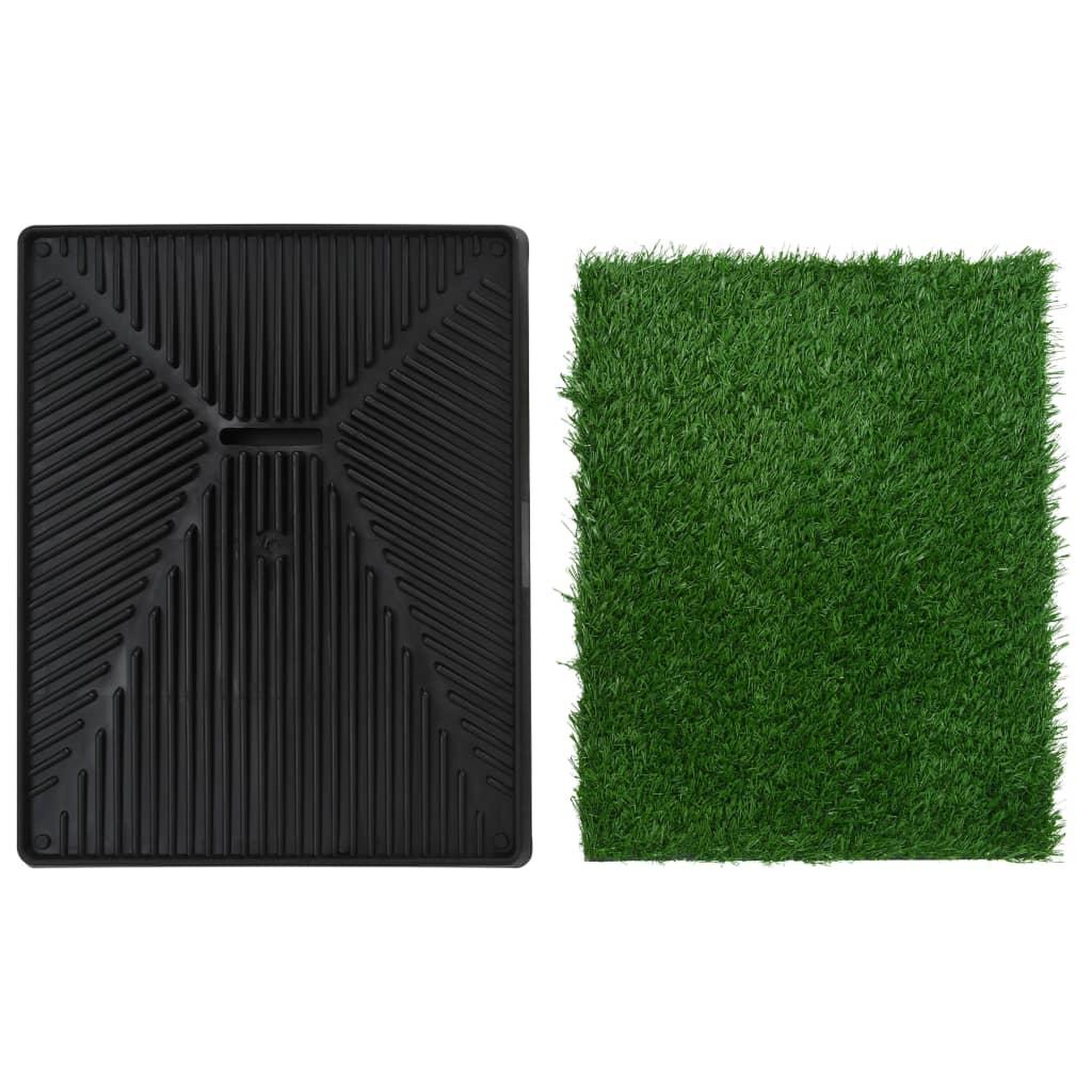 Voir la diapositive 5 : VIDAXL Tapis pour animaux avec plateau et gazon artificiel Vert