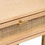 Voir la diapositive 4 : ATMOSPHERA Table de Chevet 1 Tiroir Cannage  Rayo  50cm Naturel