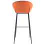 Voir la diapositive 6 : Rendez vous déco Lot de 2 chaises de bar 75 cm en velours orange - Marquise