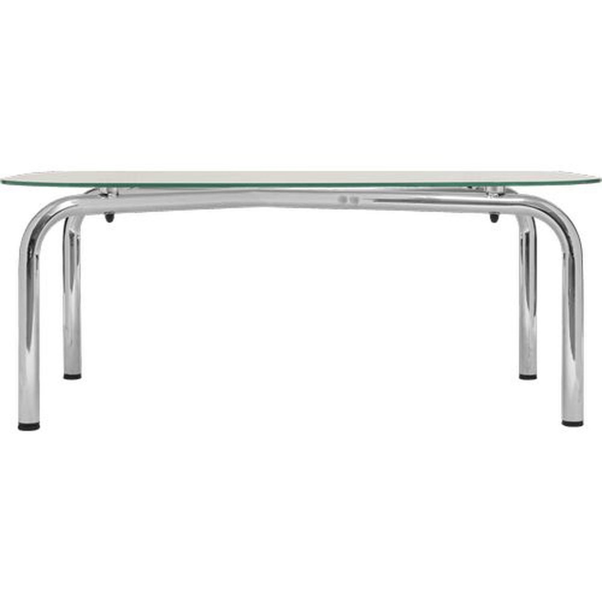 Voir la diapositive 3 : ATMOSPHERA Table basse en verre et métal chromé hecate