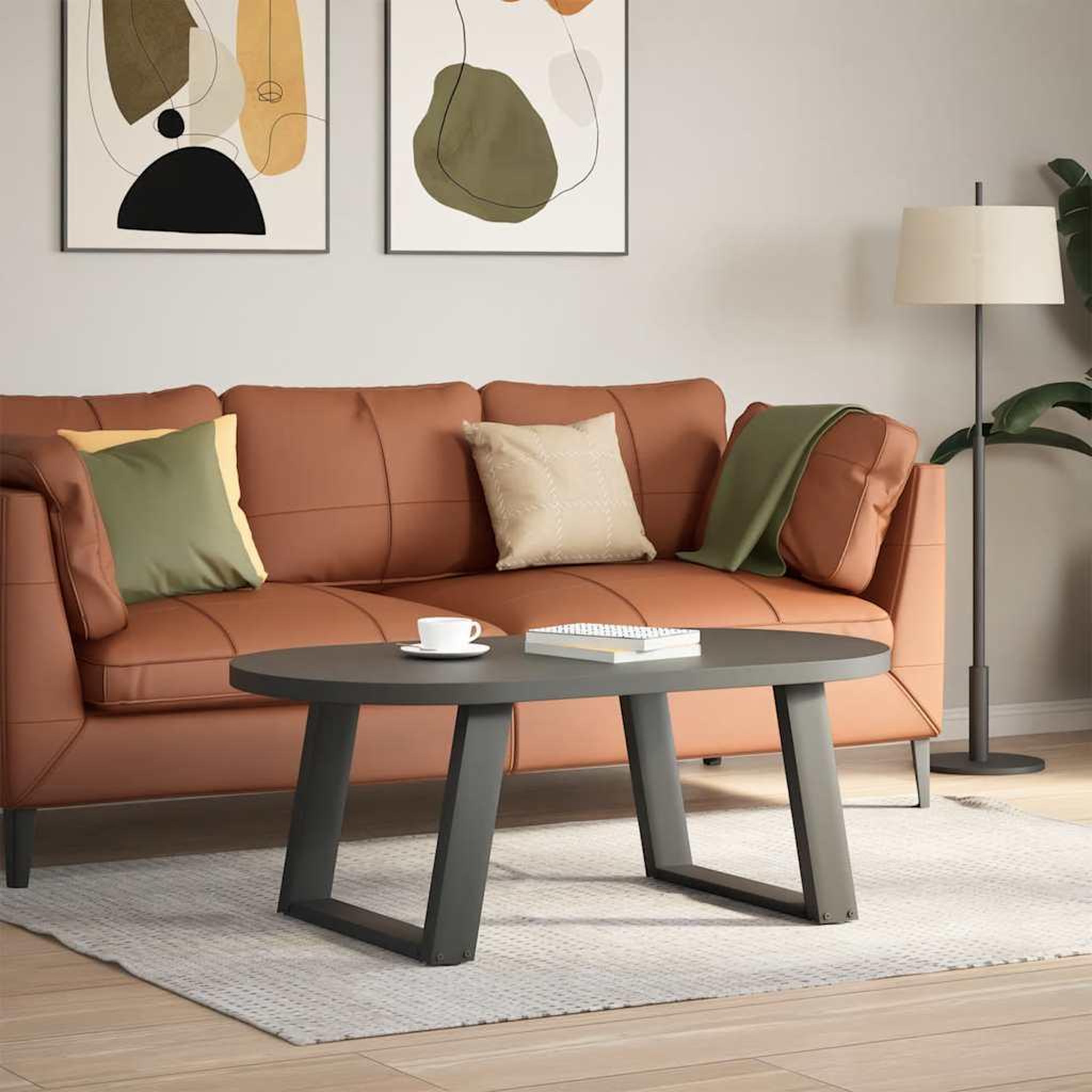 Voir la diapositive 3 : VIDAXL Pieds de table basse forme de U 2 pcs anthracite 60x(42-43) cm