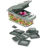 ESSENTIEL B Mandoline multifonction avec recipient vert sauge