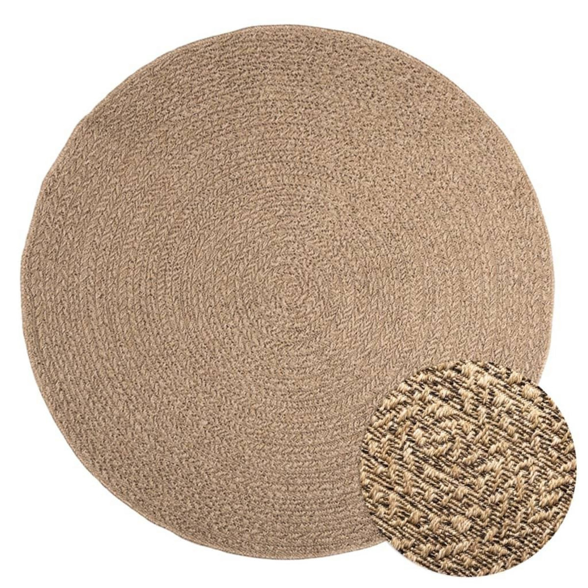 VIDAXL Tapis 160 cm aspect jute interieur et exterieur