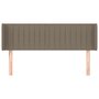 Voir la diapositive 3 : VIDAXL Tete de lit avec oreilles Taupe 147x16x78/88 cm Tissu