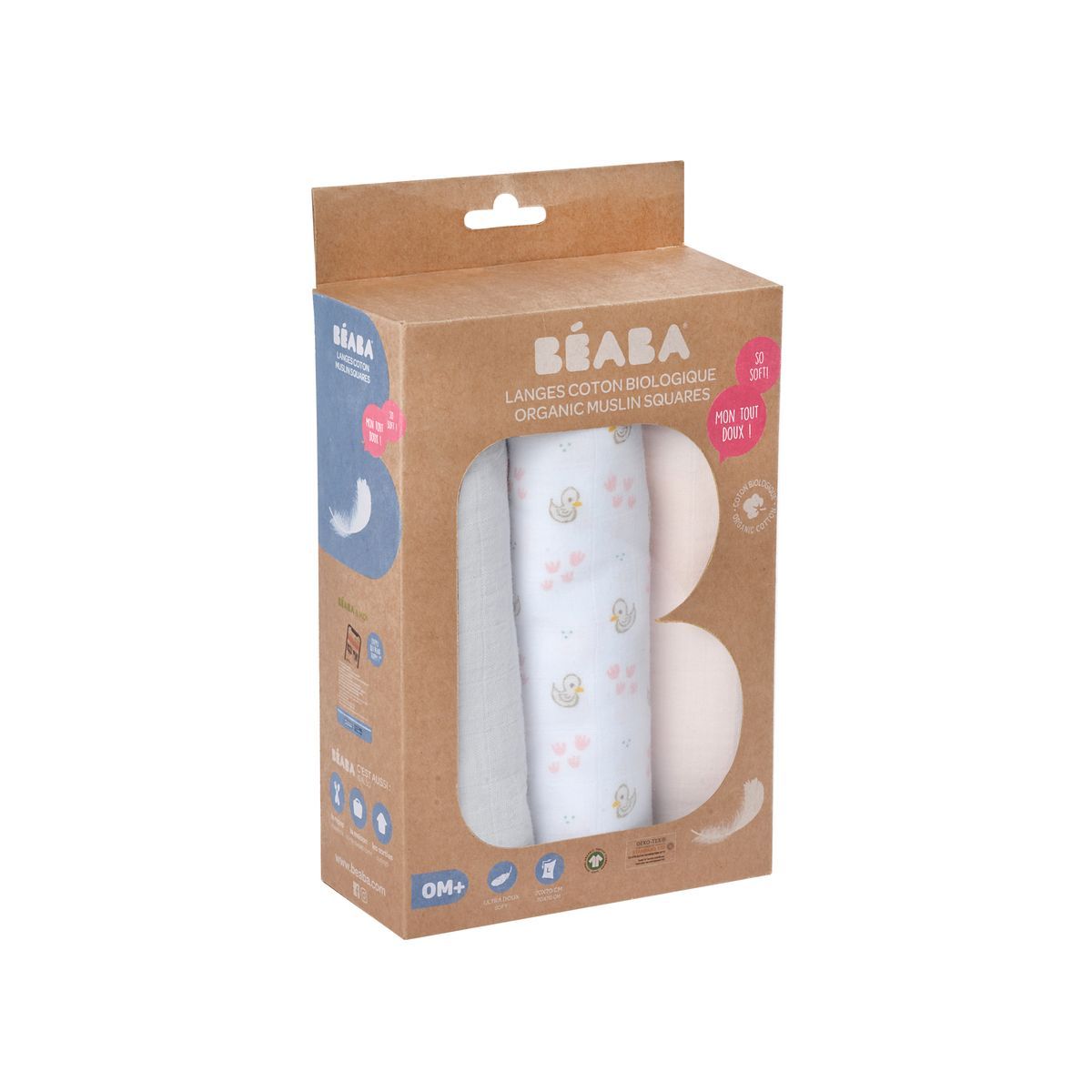 BEABA Boite 3 Langes - CYGNE