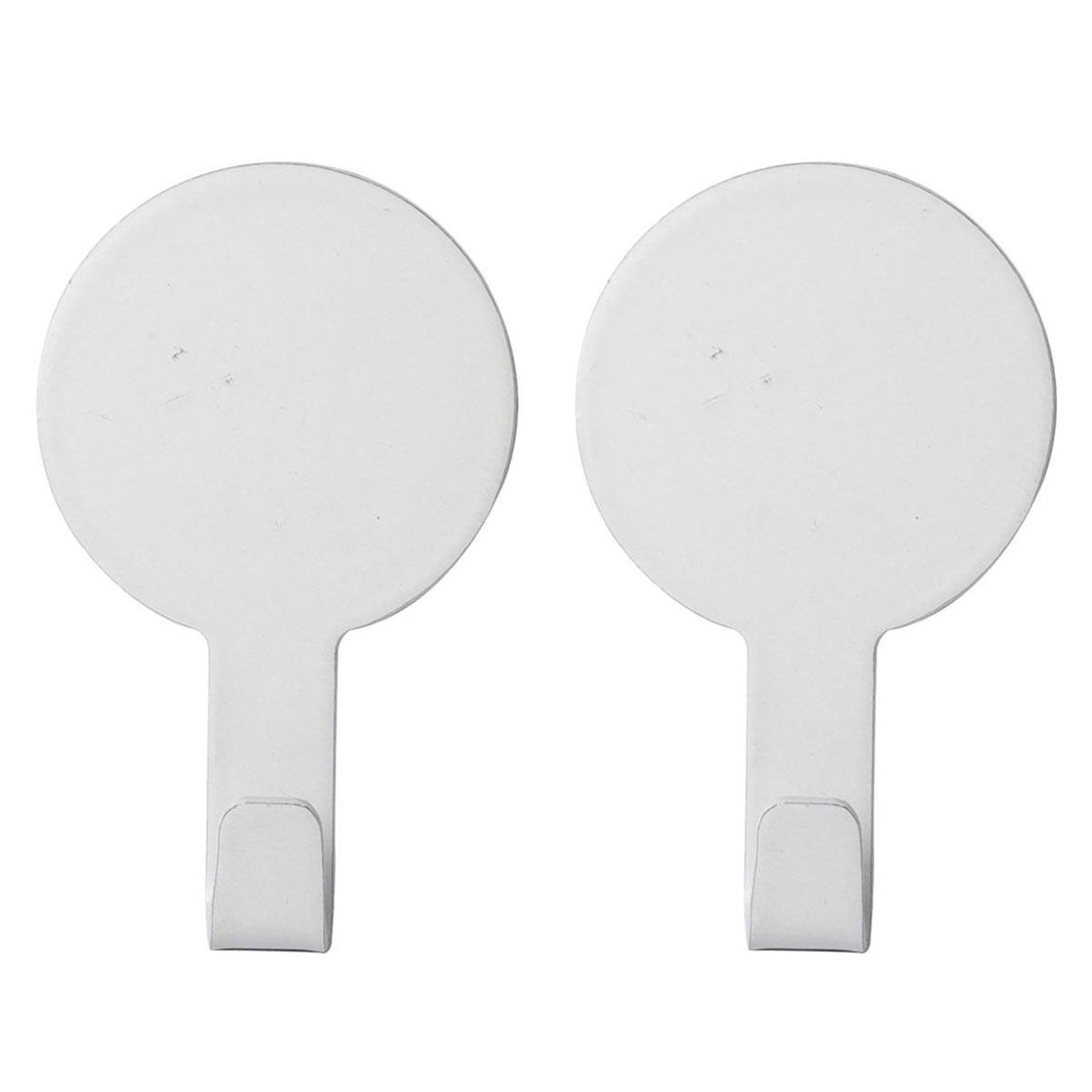 Douceur d'Intérieur Lot de 2 crochets adhésifs  fixeo  7cm blanc