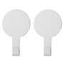 Voir la diapositive 1 : Paris Prix Lot de 2 Crochets Adhésifs  Fixeo  7cm Blanc