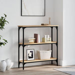 VIDAXL Table console chene sonoma 75x22,5x75 cm bois d'ingenierie