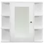 VIDAXL Armoire a miroir de salle de bain Blanc 66x17x63 cm MDF