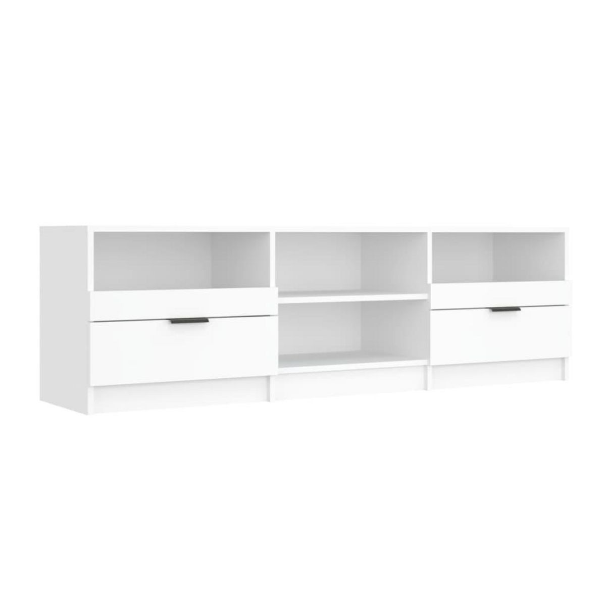 VIDAXL Meuble TV Blanc 150x33,5x45 cm Bois d'ingenierie