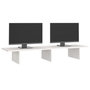 Voir la diapositive 4 : VIDAXL Support de moniteur Blanc 100x27x15 cm Bois de pin solide
