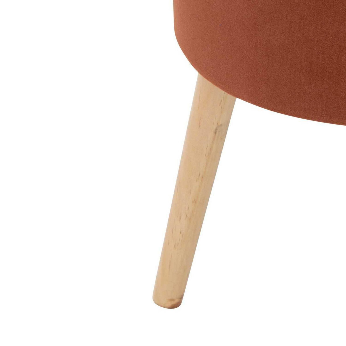 ATMOSPHERA Tabouret coffre en velours - Ambre