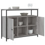 Voir la diapositive 4 : VIDAXL Buffet sonoma gris 100x35x80 cm bois d'ingenierie