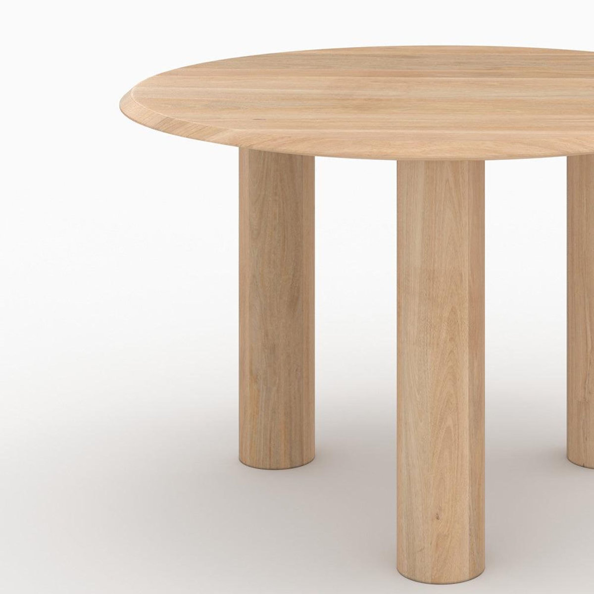 MAISON PAVANE Table ronde en bois de manguier 4 personnes-Sacha