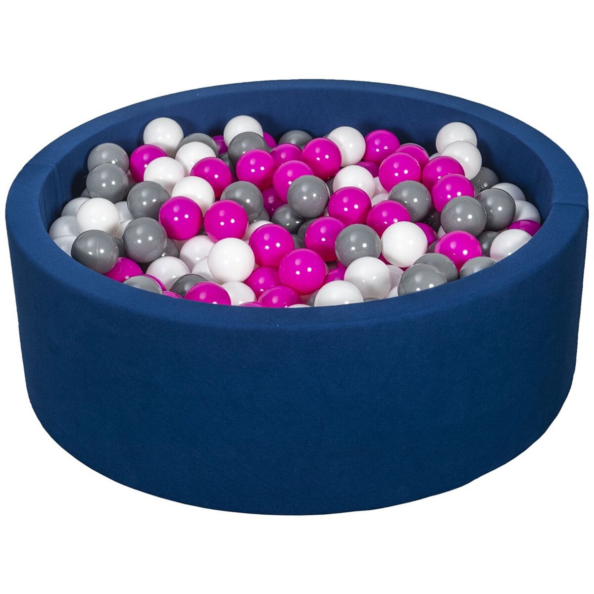  Piscine à balles Aire de jeu + 450 balles bleu marine blanc,rose,gris