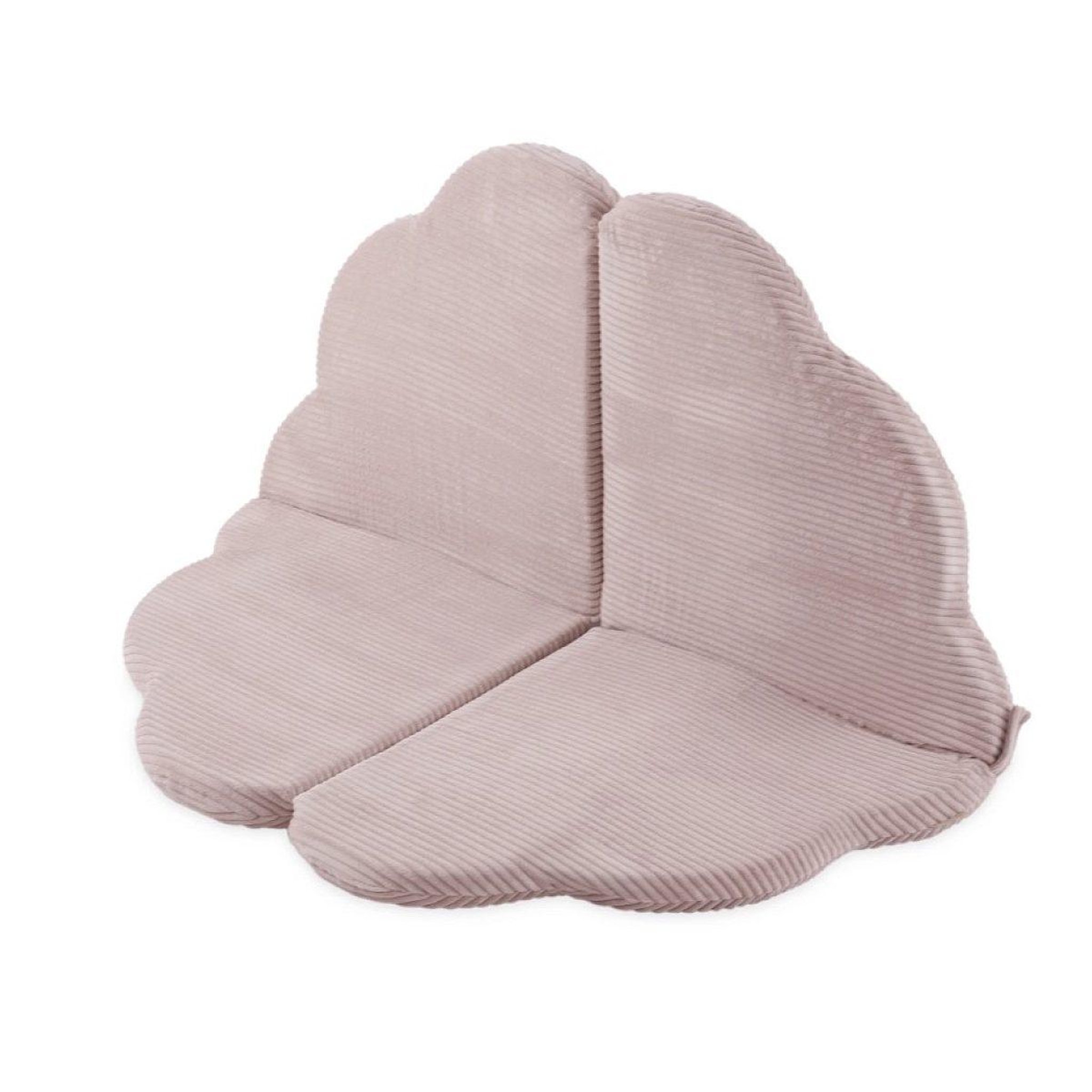 Voir la diapositive 3 : PLUSH NEST Tapis fleur 115x115x5 cm velours côtelé rose