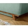 Voir la diapositive 4 : BEST MOBILIER Cristal - fauteuil - convertible avec coffre - en velours texturé