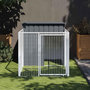 Voir la diapositive 1 : VIDAXL Niche pour chien avec cour anthracite 110x201x110 cm