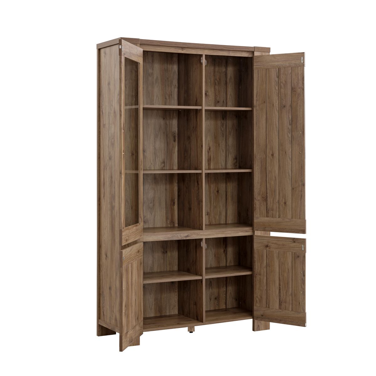 Buffet haut vitrine 4 portes L113cm LUCIEN