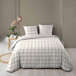 Douceur d'Intérieur Housse de couette 240x220 + 2 taies 100% coton 57fils