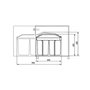 Voir la diapositive 5 : HAILO Poubelle de cuisine tri sélectif 2 bacs encastrable 30L (14+14) Hailo Multi-Box Duo L