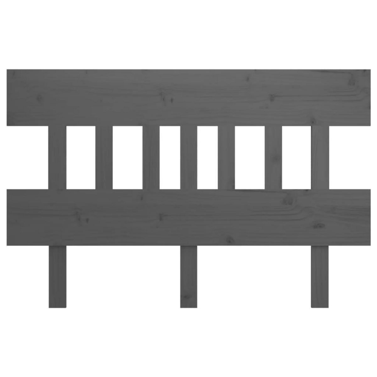 VIDAXL Tete de lit Gris 143,5x3x81 cm Bois massif de pin