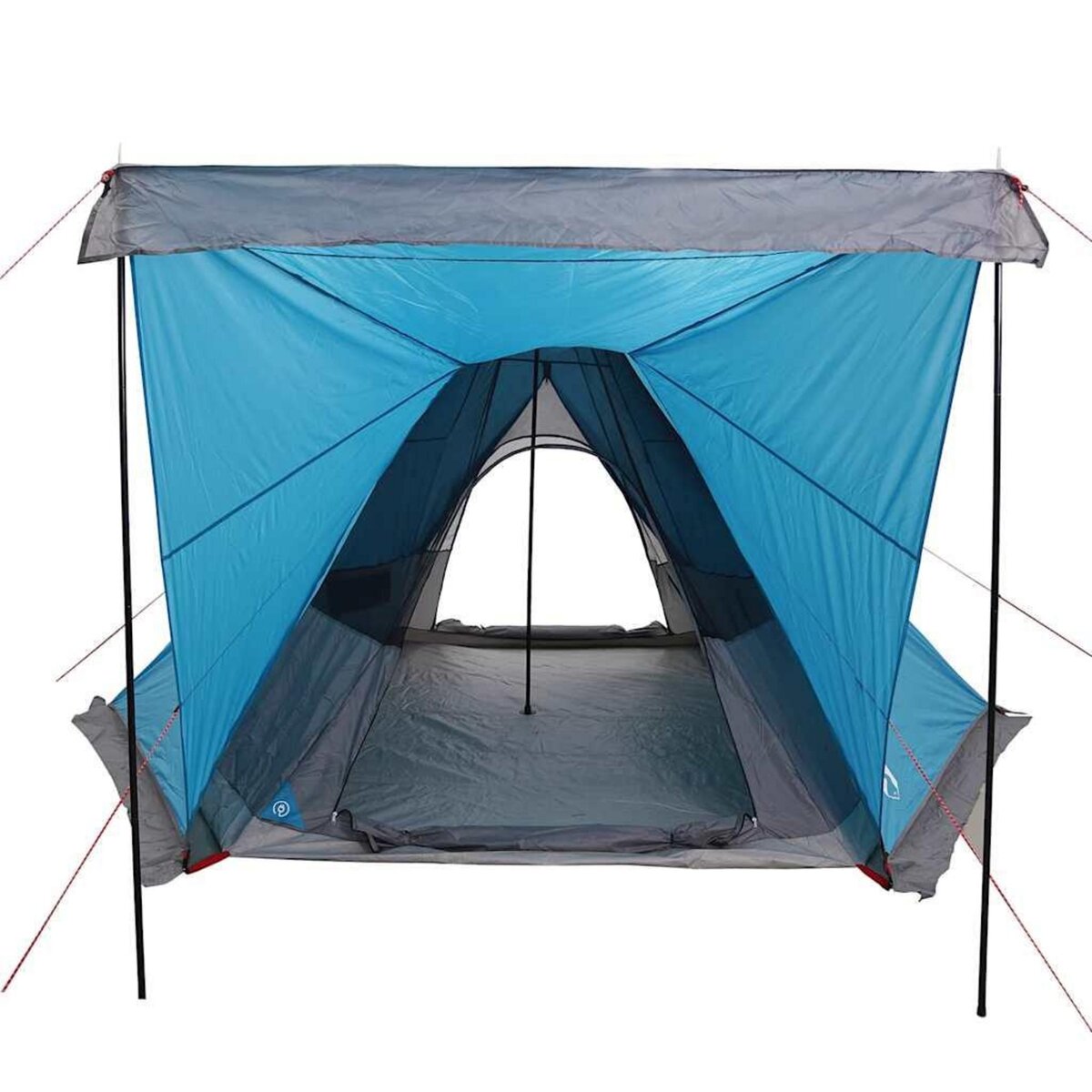 VIDAXL Tente familiale tipi 6 personnes bleu impermeable
