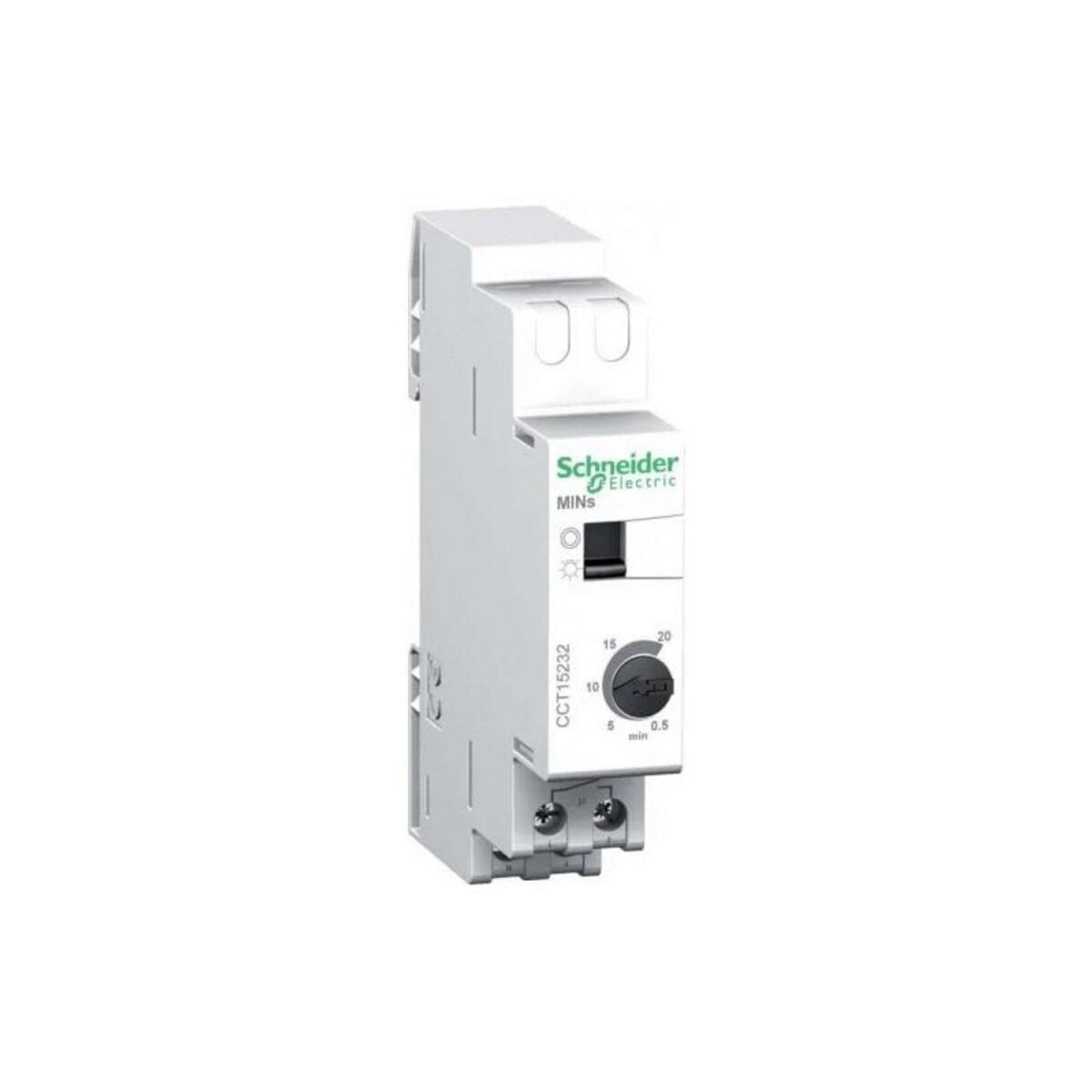 Schneider Electric Minuterie 30s..20mn Acti9 MINs contact 16A 230Vca marche forcée SCHNEIDER ELECTRIC CCT15232