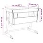 Voir la diapositive 6 : VIDAXL Lit pour bebe avec matelas Gris clair Tissu de lin
