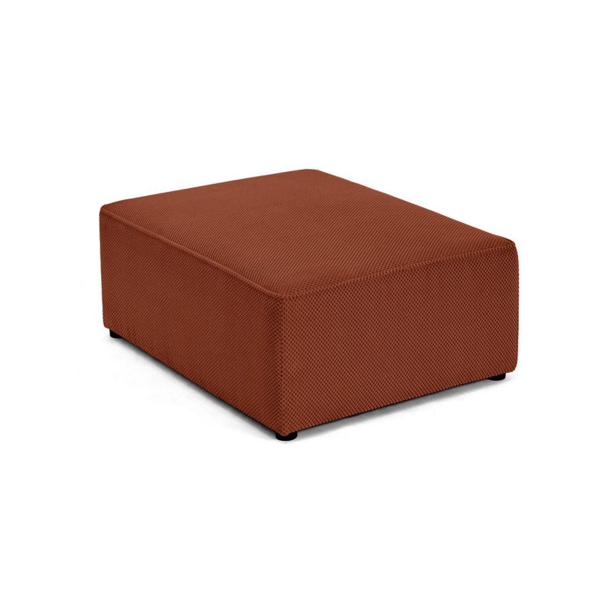 BEST MOBILIER Topaze - pouf - en velours texturé