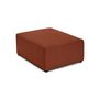 Voir la diapositive 3 : BEST MOBILIER Topaze - pouf - en velours texturé