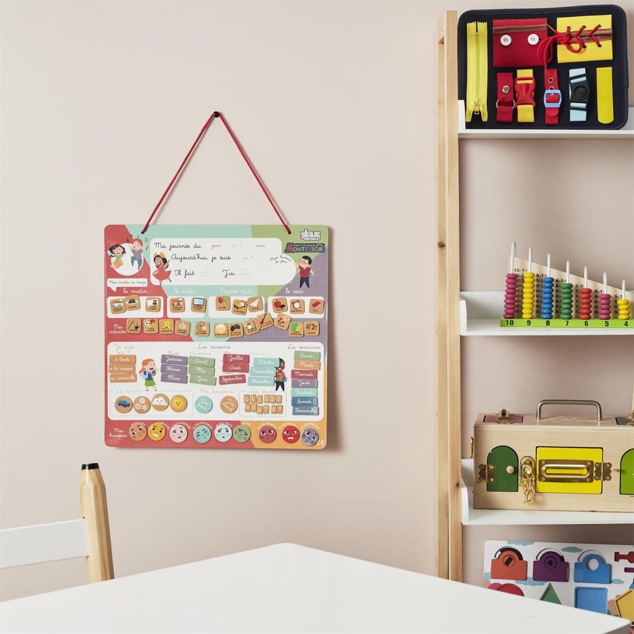 Voir la diapositive 3 : Jeux 2 momes Jeu éducatif  je comprends ma journée  37cm multicolore