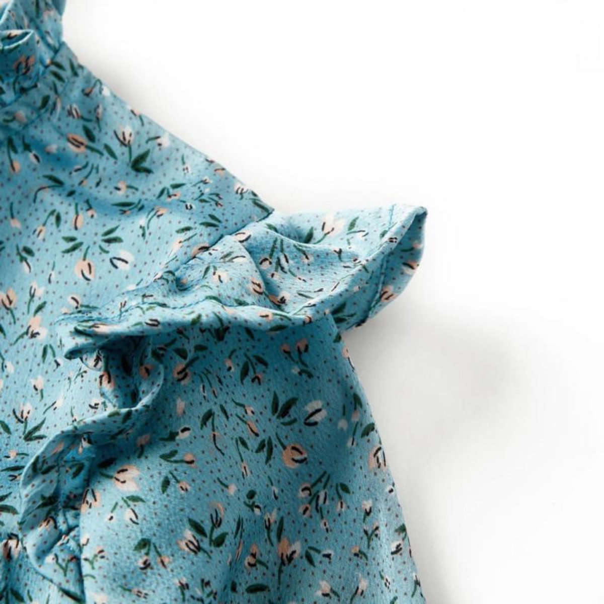 VIDAXL Robe enfants à manches longues bleu 128