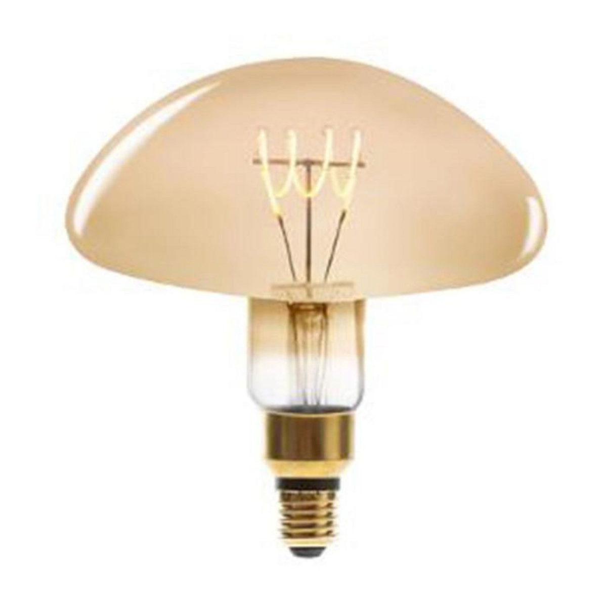 ATMOSPHERA Ampoule LED Torsadée  Champignon  22cm Ambre