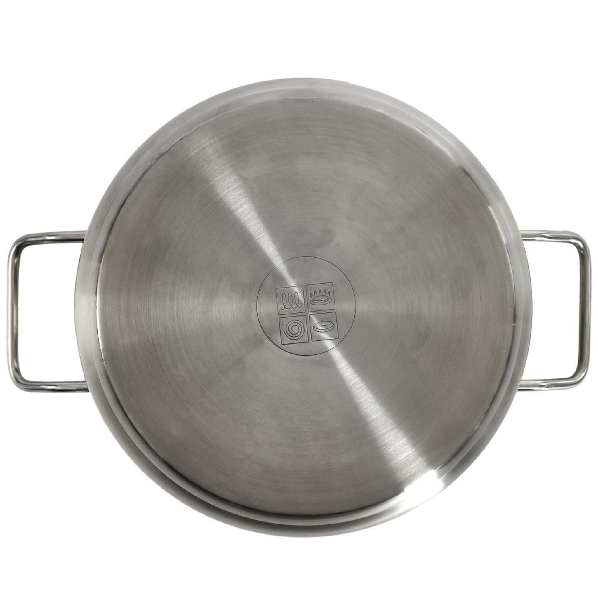 Voir la diapositive 5 : COOK CONCEPT Faitout Avec Couvercle en Verre  Inox  24cm Argent
