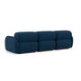 Voir la diapositive 5 : LISA DESIGN Penelope - canapé droit modulable 3 places en velours texturé