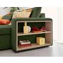 Voir la diapositive 5 : BEST MOBILIER California - canapé d'angle réversible 4 places - convertible avec coffre, étagère et poufs - en velours texturé