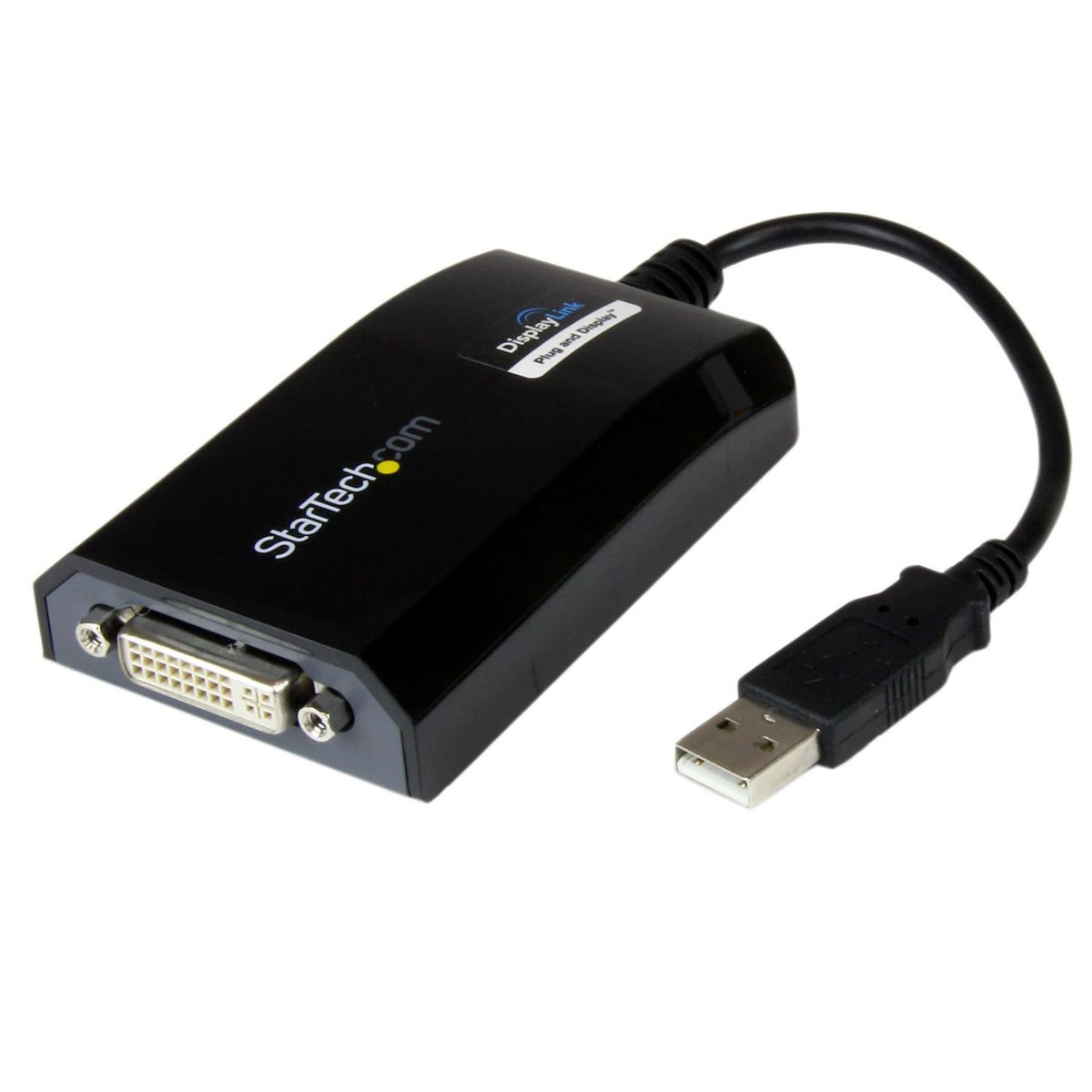 Startech StarTech.com Adaptateur USB vers DVI - 1920x1200 - Carte Graphique et Vidéo Externe - Câble Adaptateur d'Écran Double - Compatible Mac et Windows