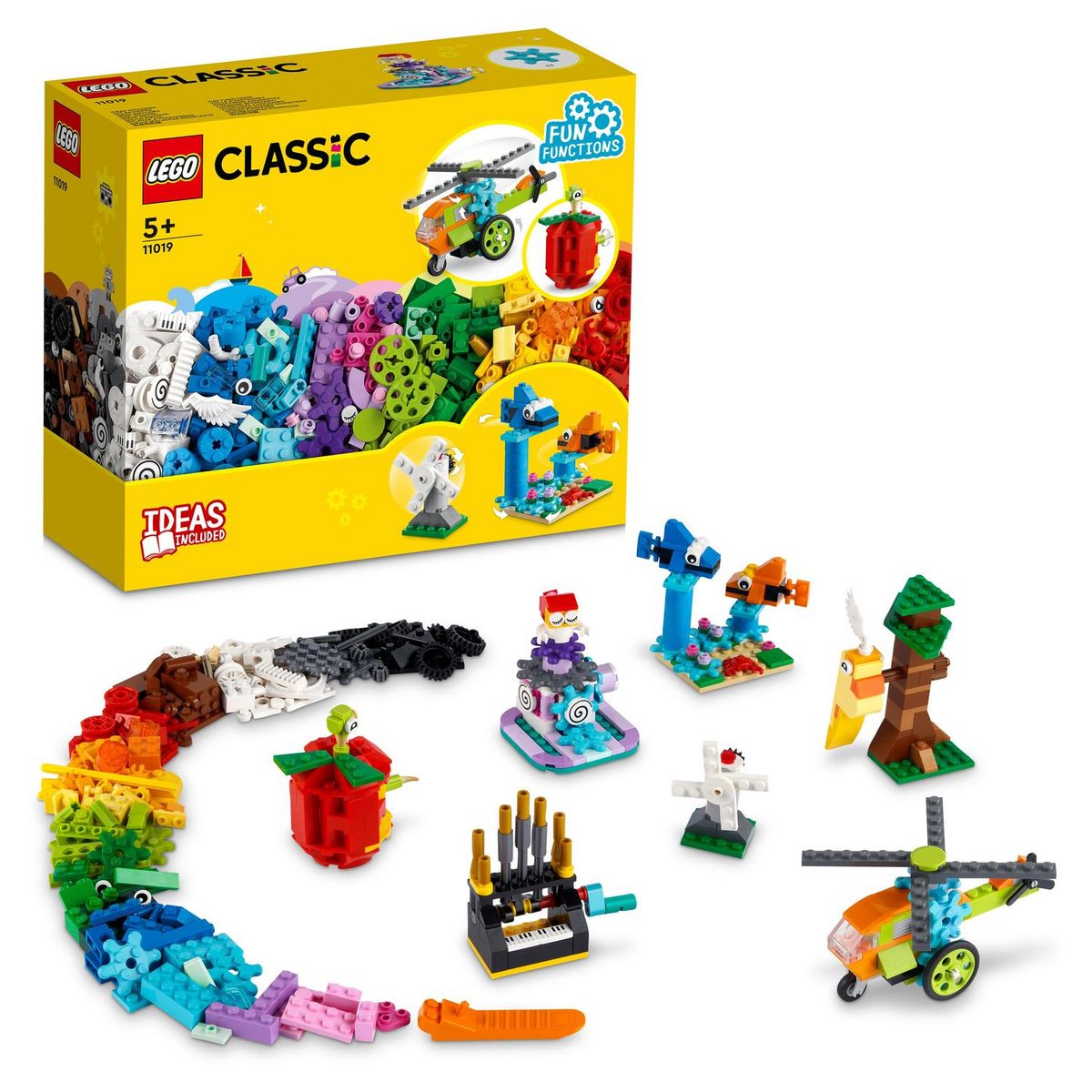 LEGO Classic 11019 - Briques et Fonctionnalités, Jouets de Construction Enfants
