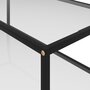 VIDAXL Table basse Transparent 100x50x35 cm Verre trempe