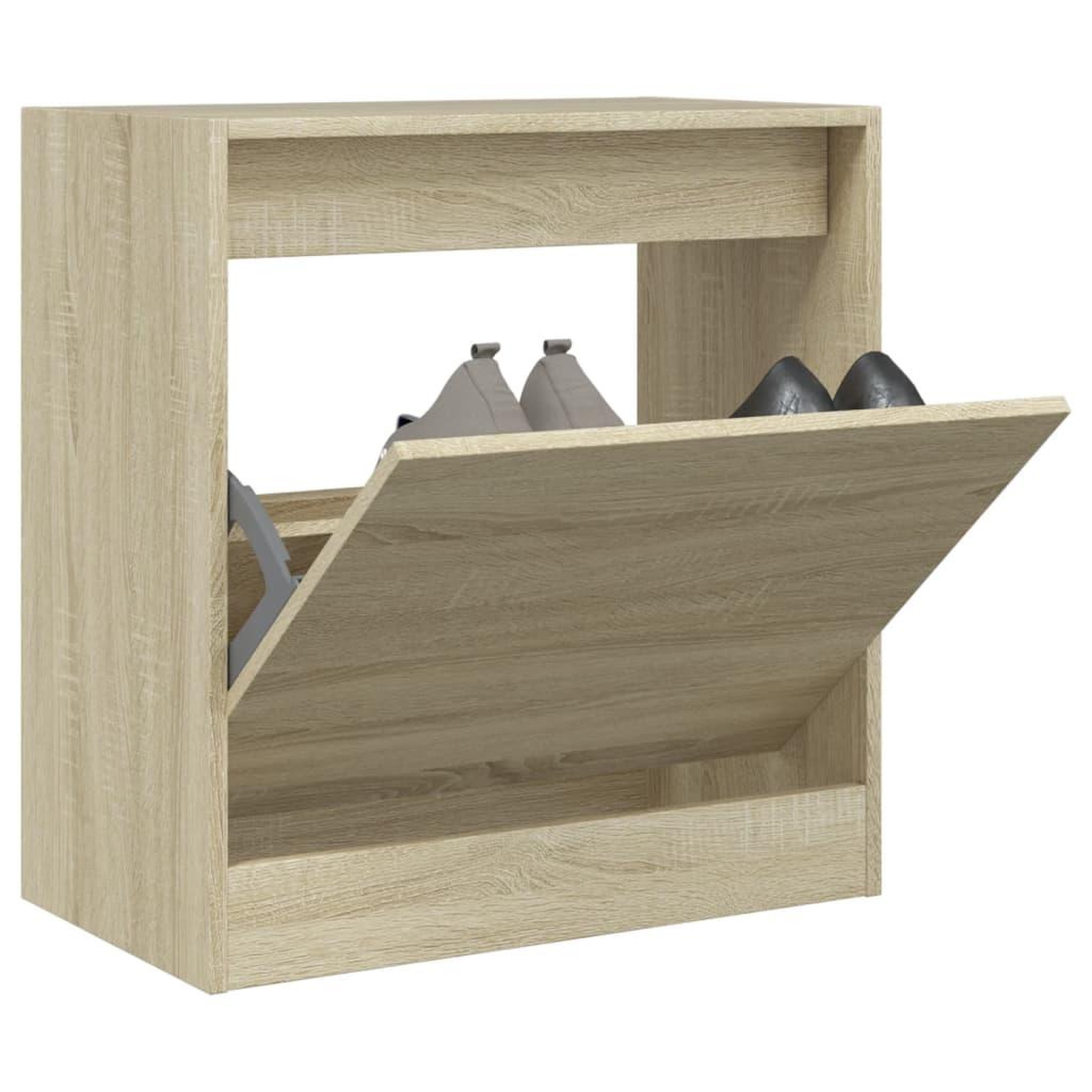 VIDAXL Armoire a chaussures chene sonoma 60x34x63,5 cm bois ingenierie