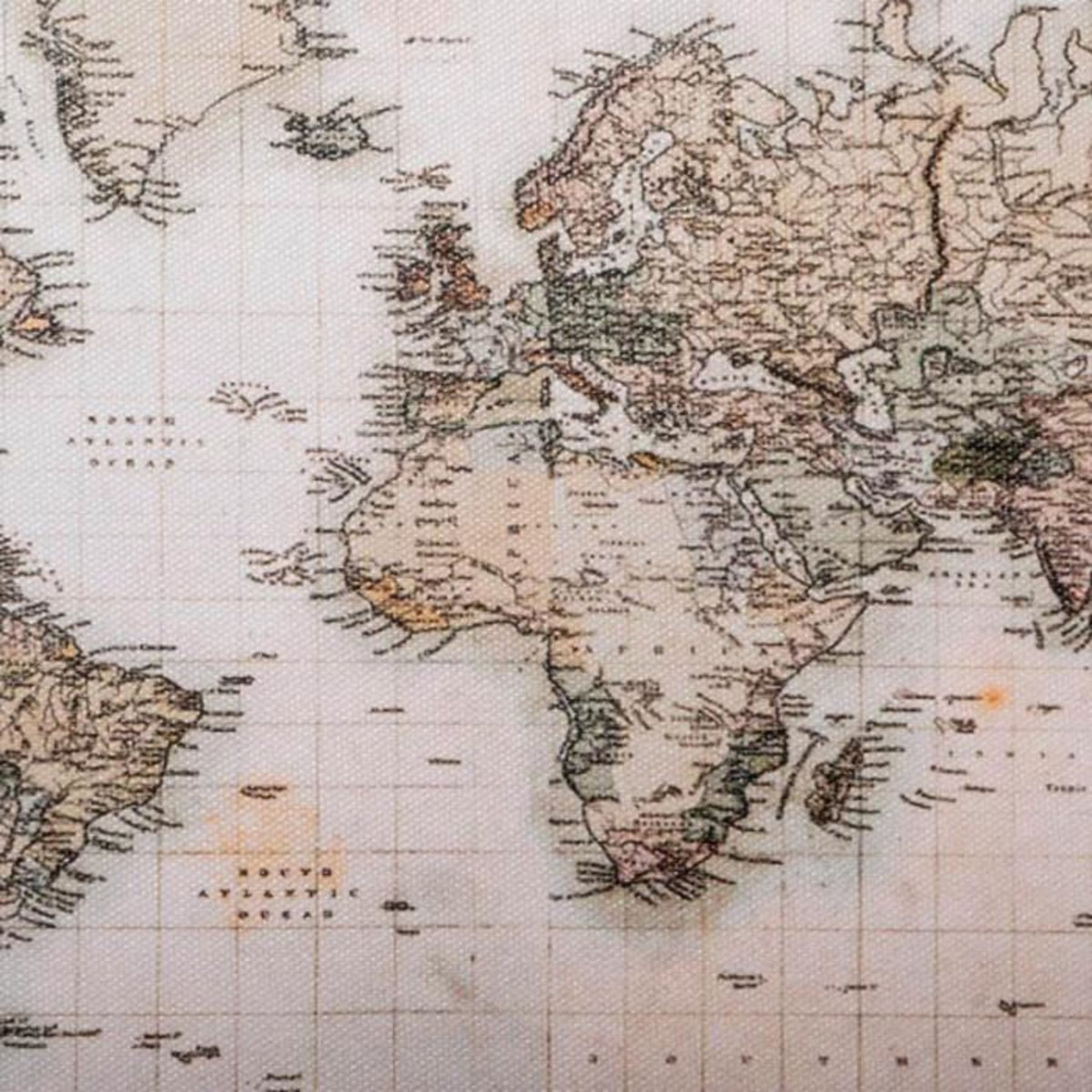 ATMOSPHERA Lot de 4 Malles  Mappemonde  56cm Multicolore