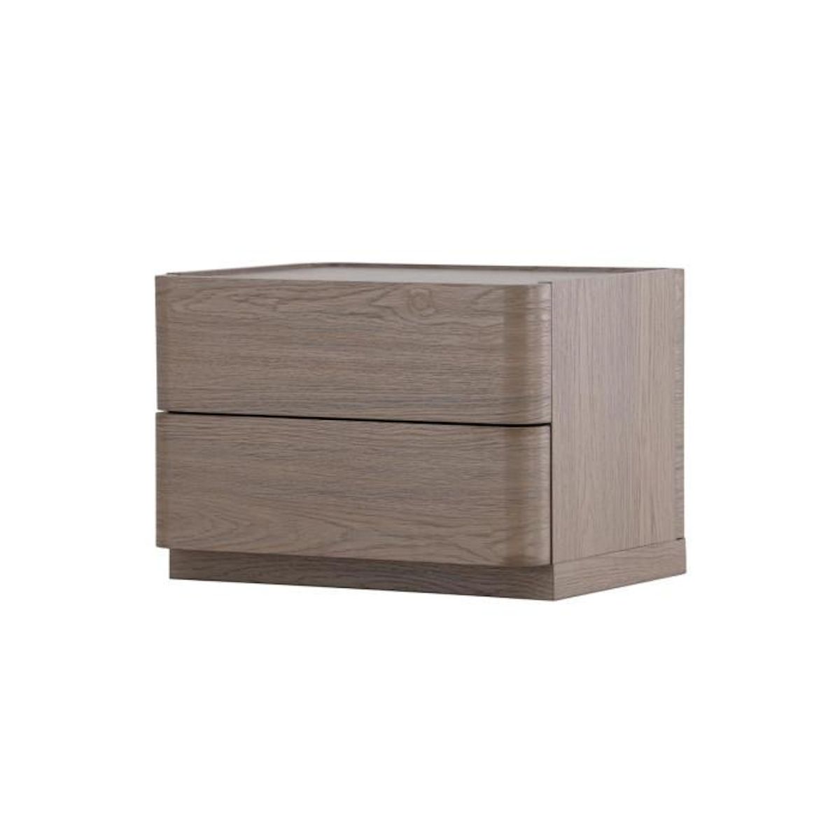 Paris Prix Table de Chevet 2 Tiroirs  Noble  50cm Moka