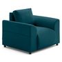 Voir la diapositive 1 : LISA DESIGN Camelia - fauteuil avec poche en velours