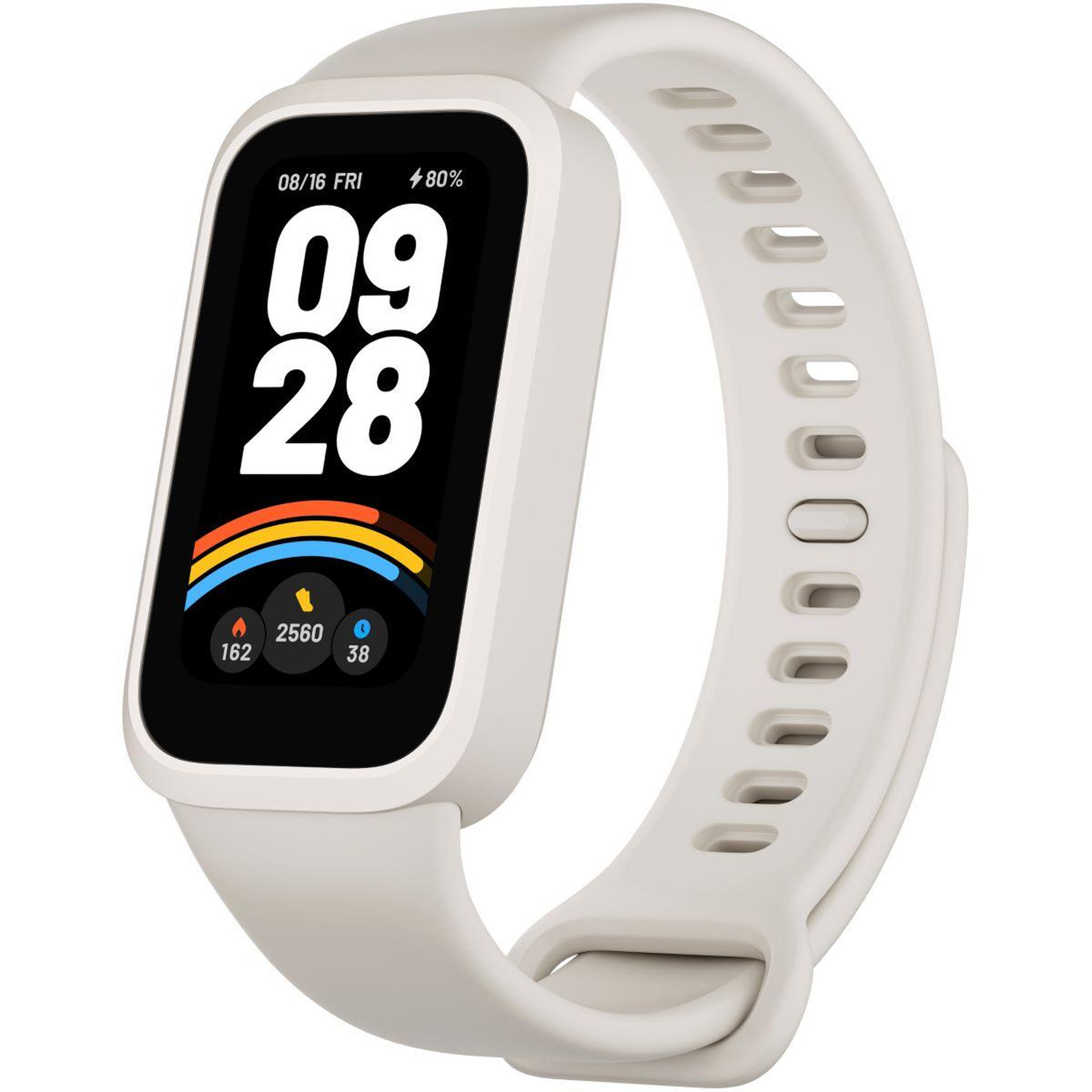 Voir la diapositive 4 : XIAOMI Montre connectée Mi Smart Band 9 Active Blanc Beige