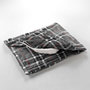 Voir la diapositive 2 : Paris Prix Plaid Flanelle Poche Pieds  Scottish  125x150cm Gris