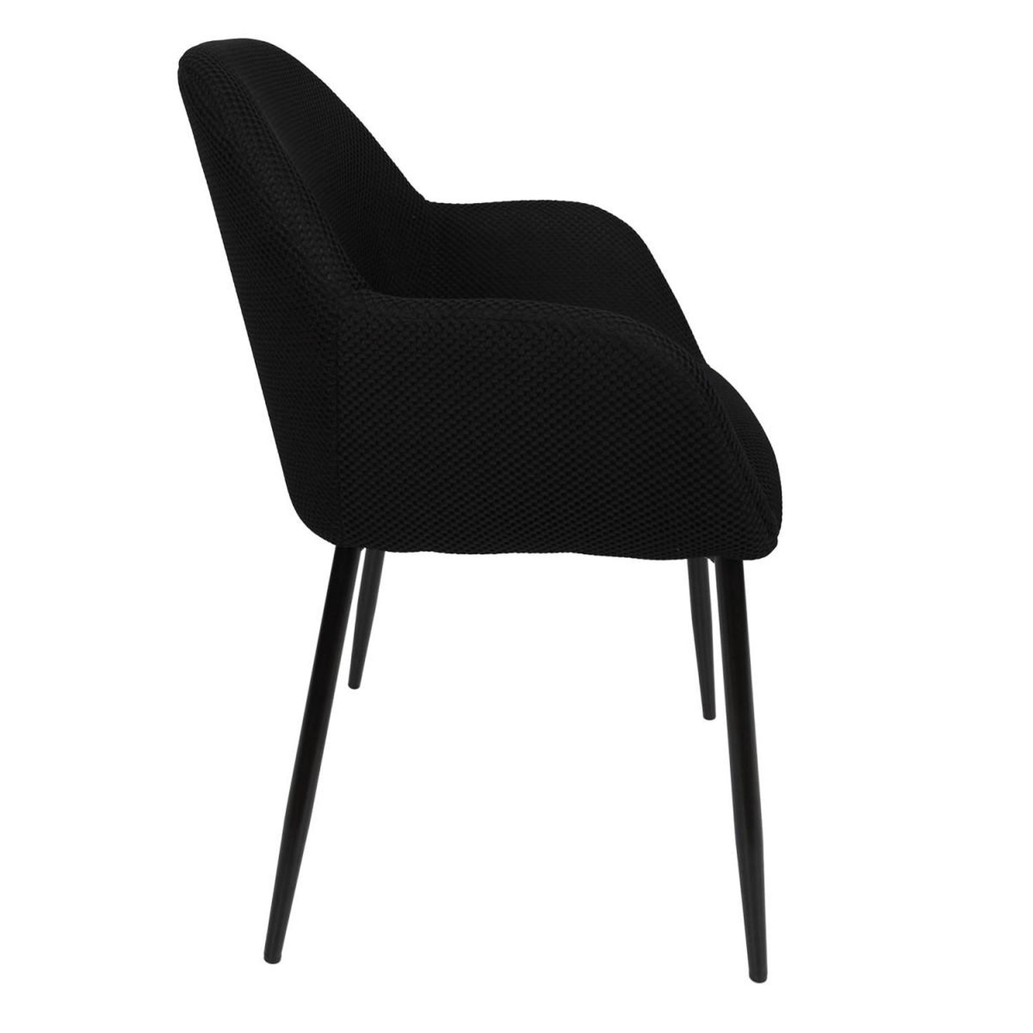 Voir la diapositive 4 : The Home Deco Factory Lot de 2 chaises fauteuil  atome  85cm noir